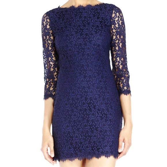 NWT Diane Von Furstenberg Colleen Lace Dress US 6 Cocktail / Party / Events